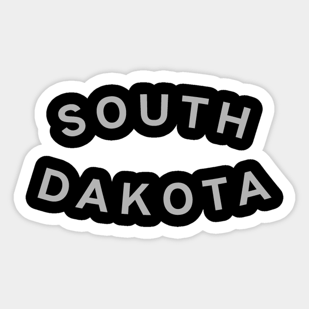 South Dakota Typography Sticker by calebfaires